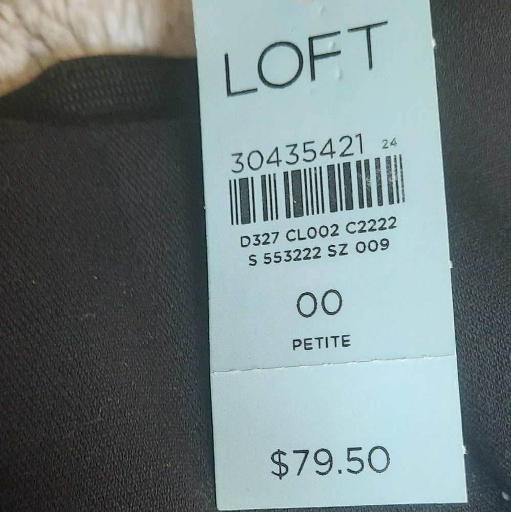 Loft 00 wide leg white dress pants